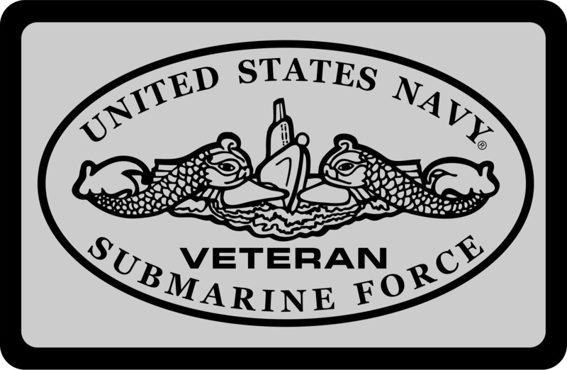 U.S. Navy Veteran Submarine Force - Tow Hitch Cover (s/b)